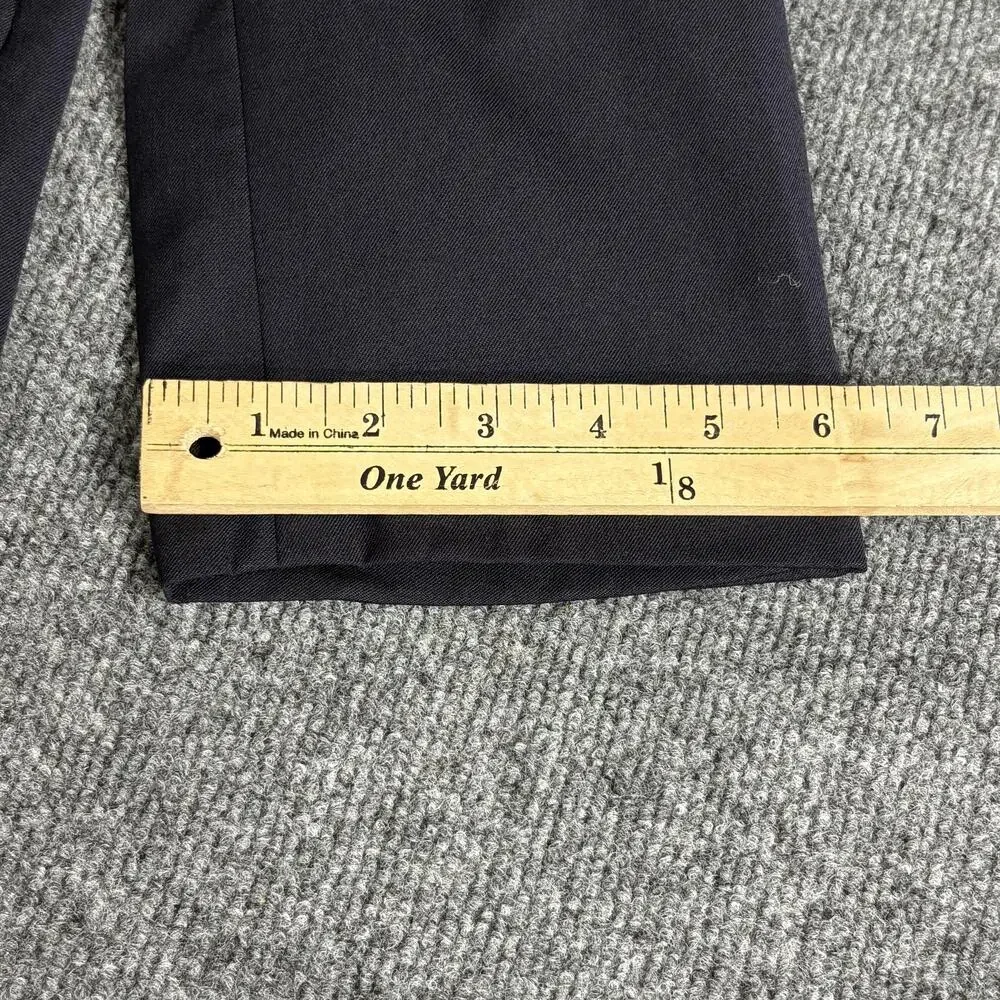 Calvin Klein Blazer Mens 46L Black 100% Wool 3 Button Notch Lapel Sport Coat